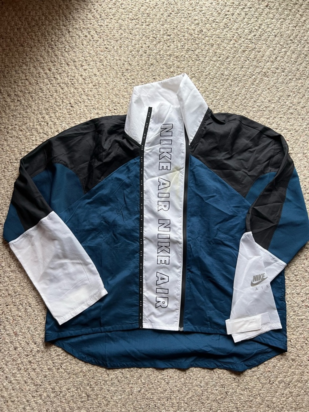 Vintage Nike Air Track Jacket - Blue, Black & White